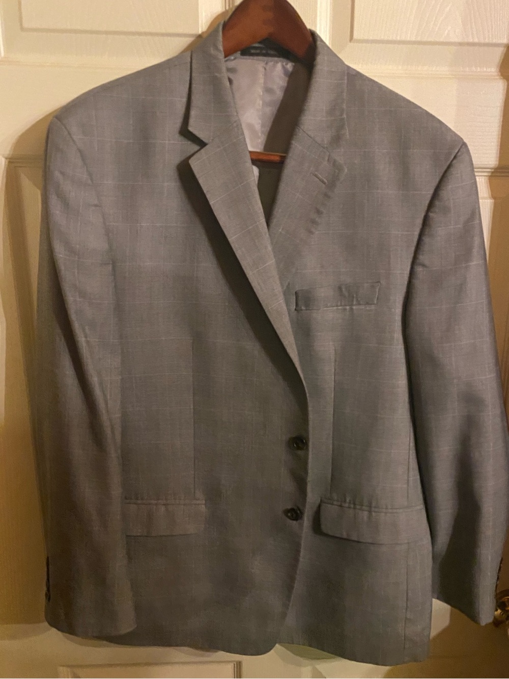 Men's Gray Chaps Sport Coat Blazer 48r